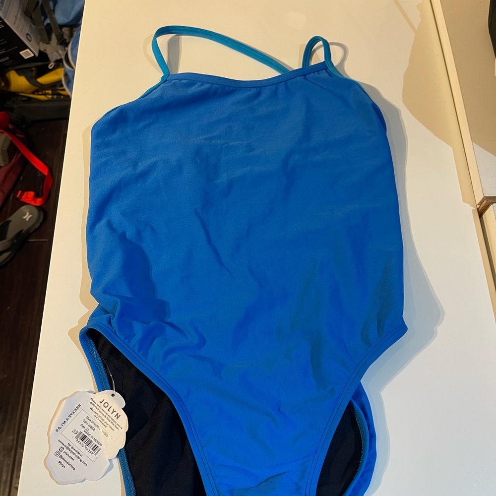 Jolyn Blue Brandon 2 One Piece Swimsuit NWT size 32